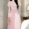 Váy Thiết Kế MDU6142 Ren Nổi Phối Voan Lưới Hồng Tiểu Thư, Bồng Bềnh Và Kiêu Kỳ Đầy Cuốn Hút 10 photo 2026 09 11 16 41 22 4 11zon Mdu Fashion