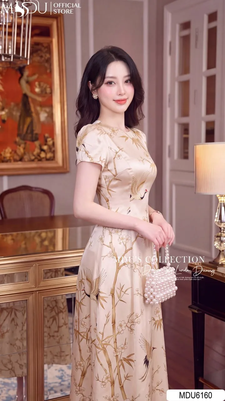 Váy Thiết Kế MDU6160 Mango Ý Cao Cấp Sắc Kem Hoa Vàng, Dịu Dàng Và Thanh Lịch Đầy Cuốn Hút 7 Váy Thiết Kế MDU6160 Mango Ý Cao Cấp Sắc Kem Hoa Vàng, Dịu Dàng Và Thanh Lịch Đầy Cuốn Hút - Ảnh 5