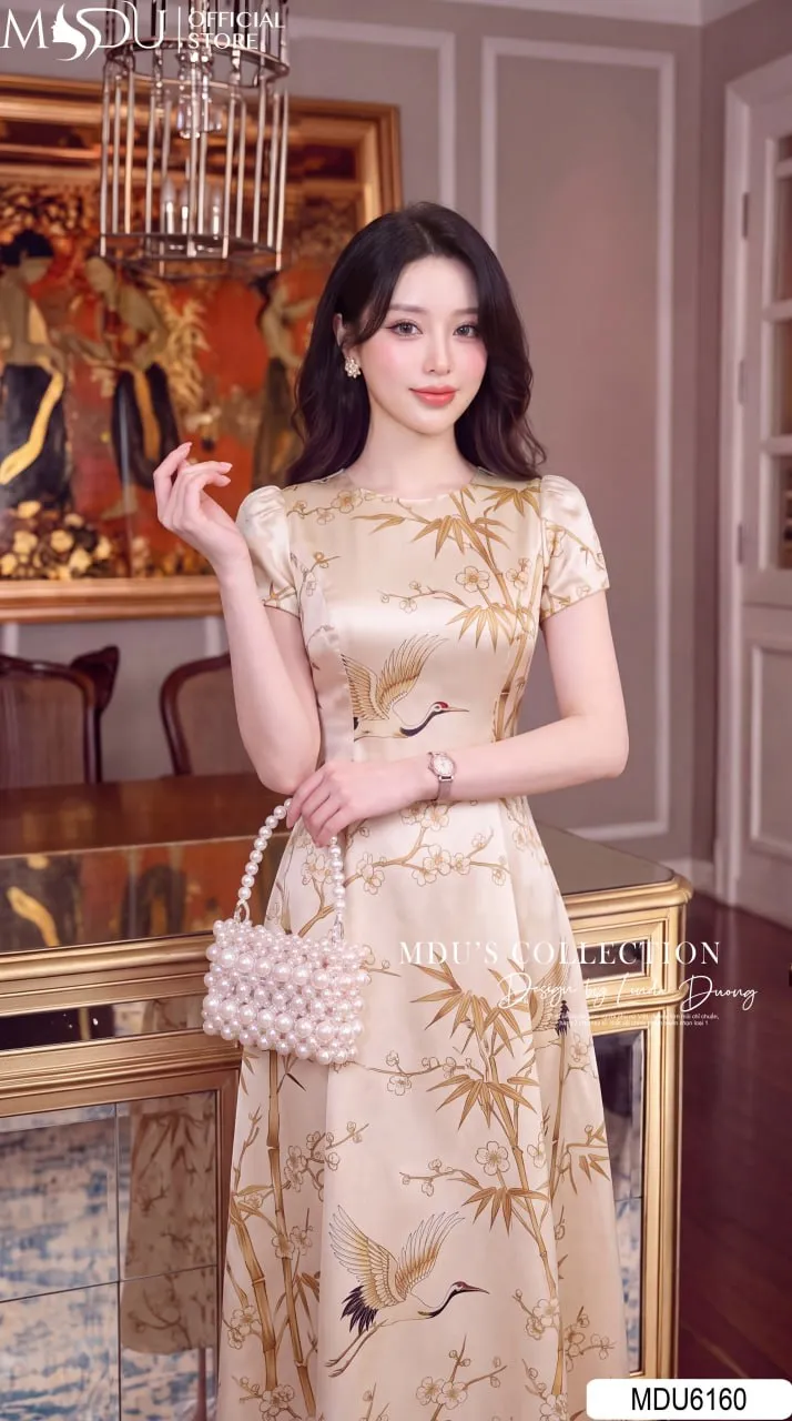 Váy Thiết Kế MDU6160 Mango Ý Cao Cấp Sắc Kem Hoa Vàng, Dịu Dàng Và Thanh Lịch Đầy Cuốn Hút 5 Váy Thiết Kế MDU6160 Mango Ý Cao Cấp Sắc Kem Hoa Vàng, Dịu Dàng Và Thanh Lịch Đầy Cuốn Hút - Ảnh 3