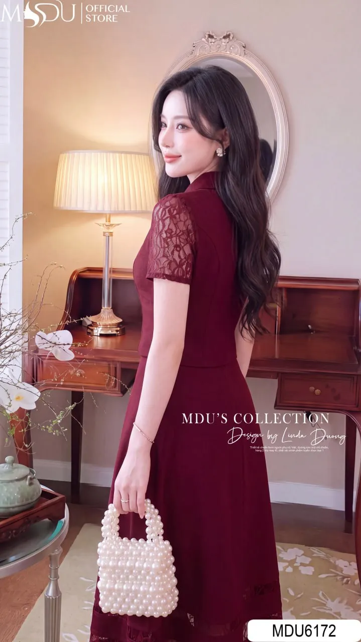 Set Váy Thiết Kế MDU6172 Gold Nhật Cao Cấp Sắc Đỏ Quyền Lực, Kiêu Sa Và Quý Phái Trong Từng Chi Tiết 7 Set Váy Thiết Kế MDU6172 Gold Nhật Cao Cấp Sắc Đỏ Quyền Lực, Kiêu Sa Và Quý Phái Trong Từng Chi Tiết - Ảnh 5