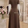 Váy Liền MDU6136 – Nâu Sang Trọng, Tinh Tế Với Hoa Cuốn Thủ Công 13 photo 2026 09 27 09 09 56 11zon Mdu Fashion