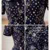 Váy Thiết Kế MDU6129 – Lụa Viscose Đen Họa Tiết, Hoa Thủ Công Đính Cổ Sang Trọng 17 tao anh can 202603281542 Mdu Fashion