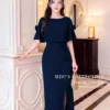 Set Thiết Kế MDU6514 – Lụa Ngọc Trai Xanh Navy, Phối Hoa 3D Cuốn Thủ Công 2 1 1 5 11zon Mdu Fashion