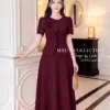 Set Thiết Kế MDU6518 – Chéo Nhật Đỏ Rượu Vang, Áo Peplum Phối Hoa Thủ Công 2 22 3 11zon Mdu Fashion