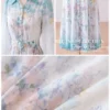 Váy Thiết Kế MDU6505 – Tơ Óng Hàn Hoa Loang Xanh Pastel Blue, Đai Liền Tôn Eo 15 3 94 11zon Mdu Fashion