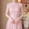 Váy Thiết Kế MDU6508 – Ren Họa Tiết Nổi Hồng Pastel, Tùng Xòe Xếp Ly Bồng Nhẹ 15 33 11zon Mdu Fashion