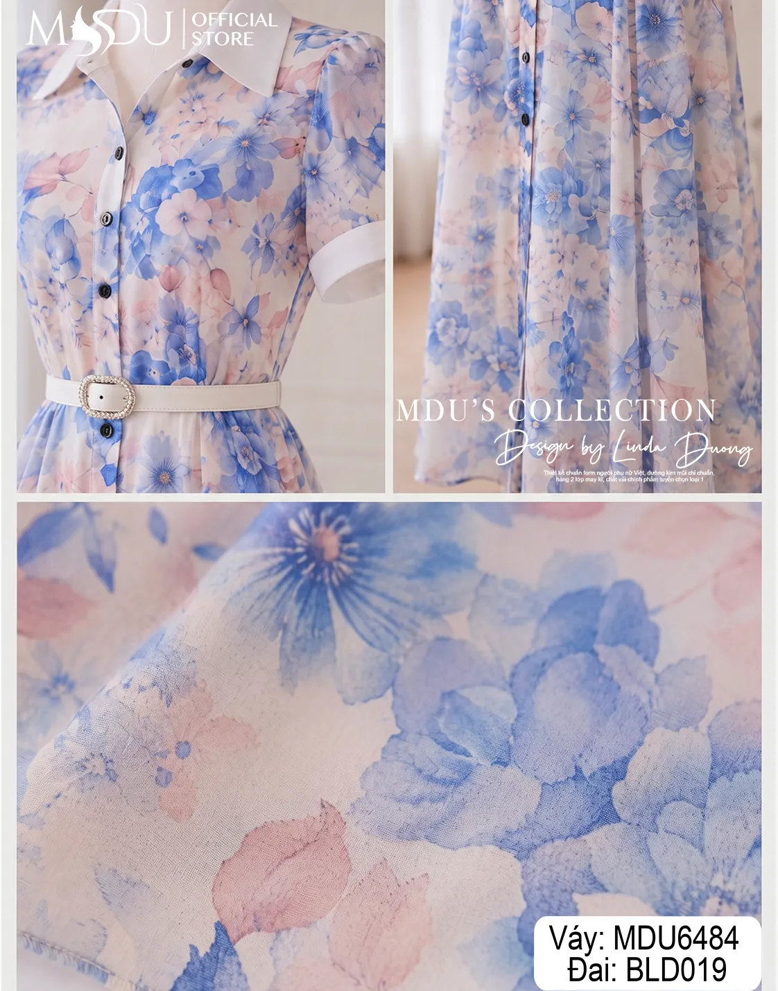 Váy Thiết Kế MDU6484 – Tơ Óng Hàn Kem Hồng, Họa Tiết Phong Cảnh Xanh Pastel Thanh Lịch 8 Váy Thiết Kế MDU6484 – Tơ Óng Hàn Kem Hồng, Họa Tiết Phong Cảnh Xanh Pastel Thanh Lịch - Ảnh 6