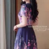 Váy Thiết Kế MDU6523 – Twist Satin Tím Than, Hoa Đa Sắc Phối Hoa Cuốn Thủ Công 14 4 6 copy 3 5 11zon Mdu Fashion