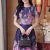 Váy Thiết Kế MDU6523 – Twist Satin Tím Than, Hoa Đa Sắc Phối Hoa Cuốn Thủ Công 13 4 7 copy 3 6 11zon Mdu Fashion