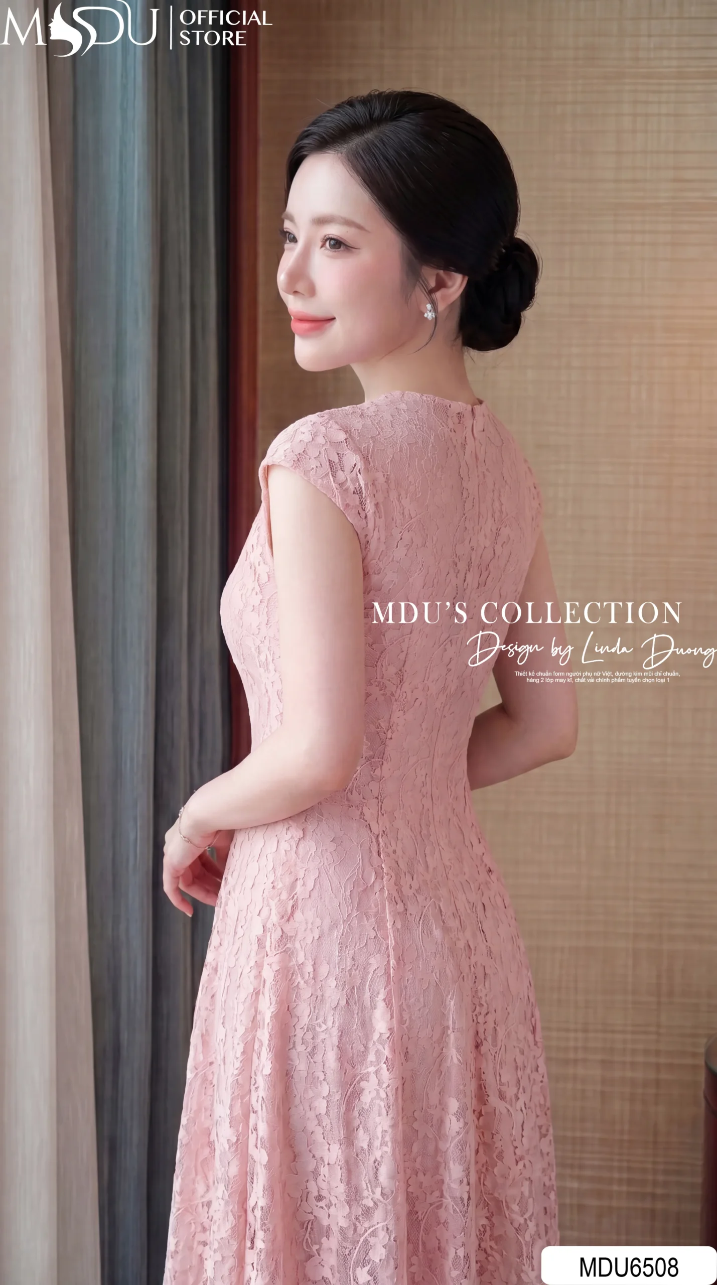 Váy Thiết Kế MDU6508 – Ren Họa Tiết Nổi Hồng Pastel, Tùng Xòe Xếp Ly Bồng Nhẹ 8 Váy Thiết Kế MDU6508 – Ren Họa Tiết Nổi Hồng Pastel, Tùng Xòe Xếp Ly Bồng Nhẹ - Ảnh 6