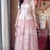 Set Thiết Kế MDU6730 – Chéo Tuyết Phối Tơ Óng Hàn Hồng Phấn, Hoa Lá Dịu Dàng 11 Changing dress pattern 4K 202608131525 11zon Mdu Fashion