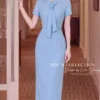 Váy Thiết Kế MDU6697 – Xước Thái Xanh Baby, Nơ Cổ Bản Lớn Tôn Nét Thanh Lịch 14 Color dress to match image 202608101004 4 11zon Mdu Fashion