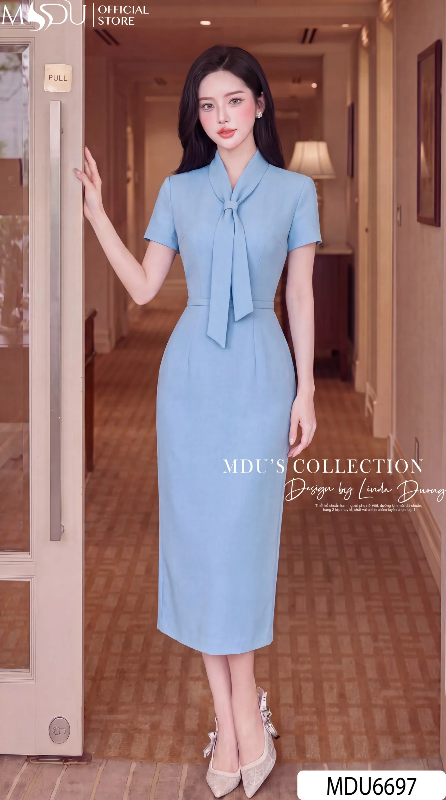 Váy Thiết Kế MDU6697 – Xước Thái Xanh Baby, Nơ Cổ Bản Lớn Tôn Nét Thanh Lịch 29 Váy Thiết Kế MDU6697 – Xước Thái Xanh Baby, Nơ Cổ Bản Lớn Tôn Nét Thanh Lịch