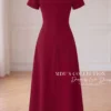 Váy Thiết Kế MDU6677 – Chéo Tuyết Đỏ Ruby, Hoa Cài Rời Thanh Lịch 15 Create back image 4K 202608081722 11zon Mdu Fashion