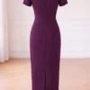 Váy Thiết Kế MDU6700 – Xước Thái Tím Mận, Dáng Bút Chì Phối Nơ Bản Lớn 18 Create image of dress back 202608111305 1 11zon Mdu Fashion