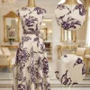 Váy Thiết Kế MDU6620 – Twist Satin Hoa Đen Nền Kem, Đai Eo Đính Liền Tôn Dáng 15 Designing back view of dress 202608071132 2 11zon Mdu Fashion