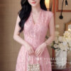 Váy Thiết Kế MDU6467 Ren Hoa Nổi Cao Cấp Dáng Xòe Thanh Lịch Nữ Tính 9 MDU6467 2 Mdu Fashion