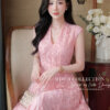 Váy Thiết Kế MDU6467 Ren Hoa Nổi Cao Cấp Dáng Xòe Thanh Lịch Nữ Tính 10 MDU6467 3 Mdu Fashion