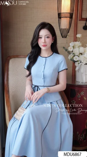 Alternative view of Set Thiết Kế MDU6867 Mango Ý Xanh Baby Thanh Lịch, Trẻ Trung Và Nữ Tính