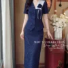 Set Thiết Kế MDU6740 – Tuytsi Xanh Than, Phối Hoa Cùng Tông Đính Liền 7 Mac trang phuc xoa tui 202608250915 1 Mdu Fashion