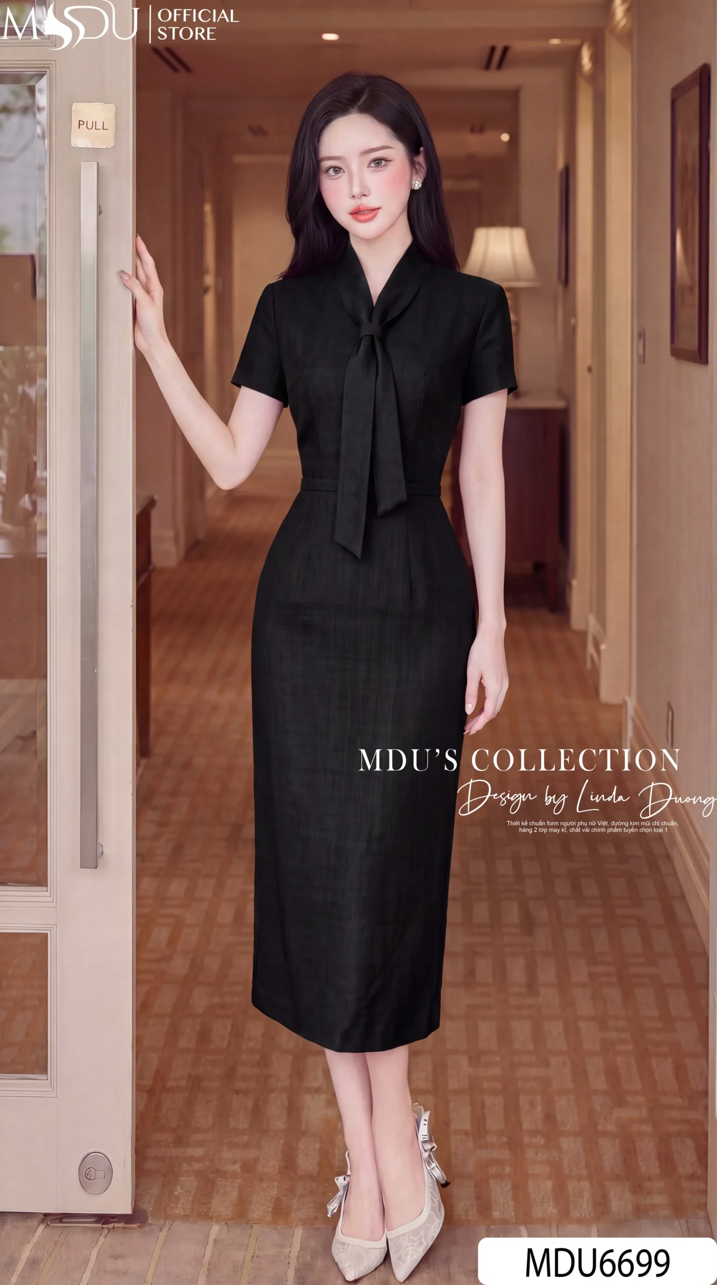 Váy Thiết Kế MDU6699 – Xước Thái Đen, Dáng Bút Chì Phối Nơ Bản Lớn Thanh Lịch 29 Váy Thiết Kế MDU6699 – Xước Thái Đen, Dáng Bút Chì Phối Nơ Bản Lớn Thanh Lịch