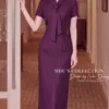 Váy Thiết Kế MDU6700 – Xước Thái Tím Mận, Dáng Bút Chì Phối Nơ Bản Lớn 12 Match dress colors between images 202608101050 11zon Mdu Fashion