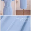 Váy Thiết Kế MDU6697 – Xước Thái Xanh Baby, Nơ Cổ Bản Lớn Tôn Nét Thanh Lịch 17 Merge photo two into one 4K 20260916101759 3 11zon Mdu Fashion