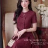 Set Thiết Kế MDU7060 – Xước Thái Đỏ, Áo Hoa Đính Liền Phối Váy Xòe 10 Model outfit replacement and hair 4K 20260918101905 5 11zon Mdu Fashion