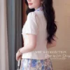 Set Thiết Kế MDU6600 – Chéo Tuyết Phối Mango Ý Hoa Xanh Pastel Thanh Lịch 10 Model outfit replacement photore… 4K 202607271308 Mdu Fashion
