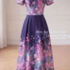 Váy Thiết Kế MDU6523 – Twist Satin Tím Than, Hoa Đa Sắc Phối Hoa Cuốn Thủ Công 16 Replace dress in image 1 202607111035 1 11zon Mdu Fashion