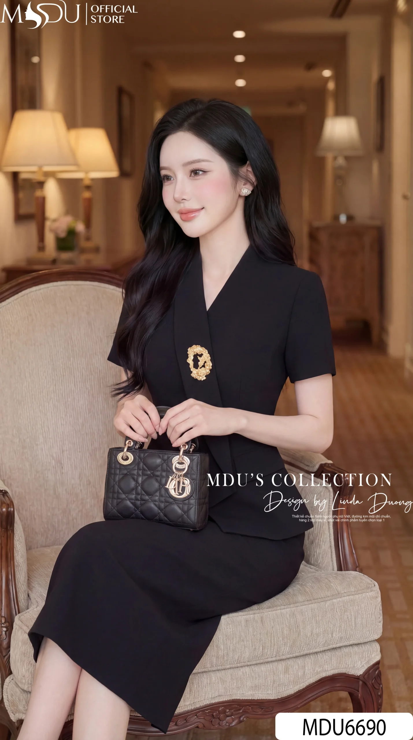 Set Thiết Kế MDU6690 – Gold Nhật Đen, Vest Cách Điệu Phối Tag Cài Rời Sang Trọng 5 Set Thiết Kế MDU6690 – Gold Nhật Đen, Vest Cách Điệu Phối Tag Cài Rời Sang Trọng - Ảnh 3