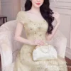 Váy Thiết Kế MDU6720 – Tuyn Thêu Họa Tiết Màu Kem, Dáng Xòe Công Chúa Duyên Dáng 11 Replace outfit on model 4K 202609080819 11zon Mdu Fashion