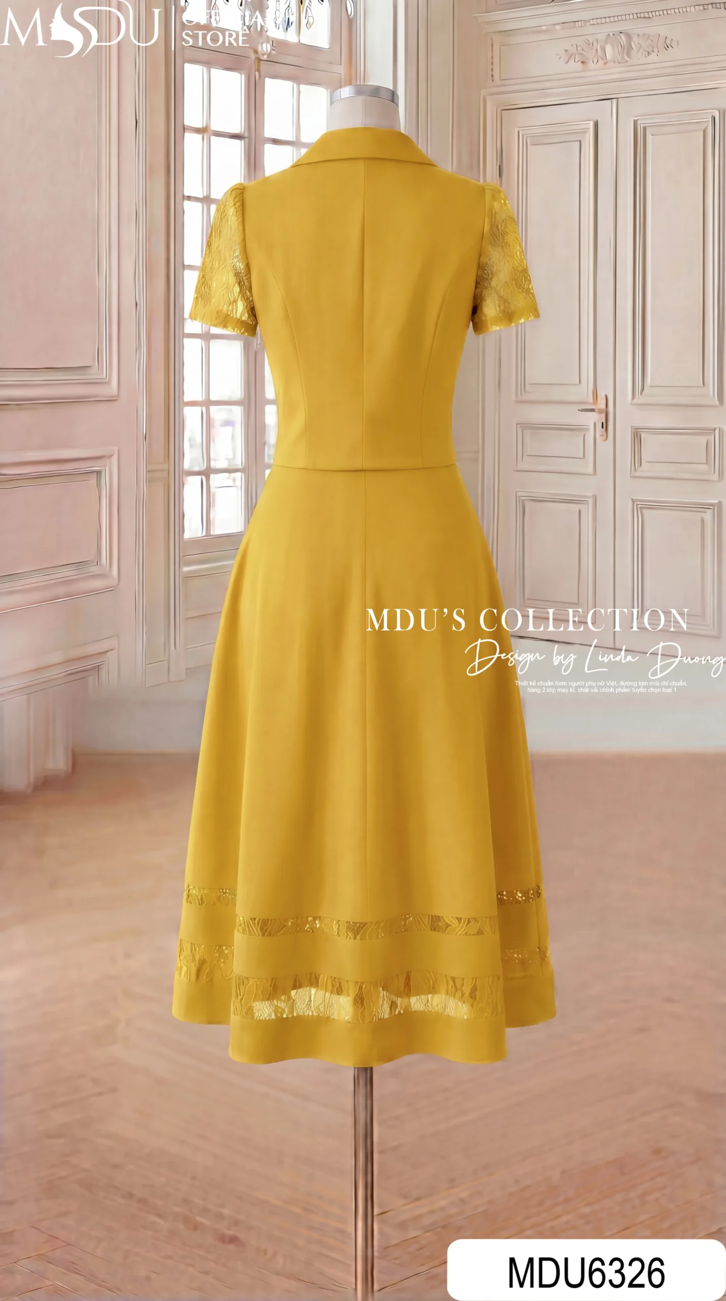 Set Váy MDU6326 Gold Nhật Cao Cấp – Thanh Lịch, Rạng Rỡ Và Đầy Nữ Tính - Ảnh 5