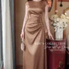 Váy Thiết Kế MDU6624 – Twist Satin Nâu, Nhún Eo Phối Hàng Ngọc Đính Thủ Công 11 Replacing model outfit with refe… 202608251141 1 6 Mdu Fashion