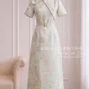 Váy Thiết Kế MDU6450 – Gấm Luxury Jacquard Kem Loang, Cổ Cao Đính Nơ Lớn Quý Phái 17 Thay vay mani canh so 202608241653 Mdu Fashion