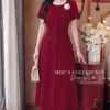 Váy Thiết Kế MDU6677 – Chéo Tuyết Đỏ Ruby, Hoa Cài Rời Thanh Lịch 11 c 4 copy 2 11zon Mdu Fashion