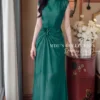 Váy Thiết Kế MDU6407 Tơ Óng Hàn Xanh Lục Dáng Dài, Mềm Mại Và Thanh Lịch Đầy Cuốn Hút 10 photo 2026 06 16 10 51 57 2 4 11zon Mdu Fashion