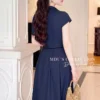 Váy Thiết Kế MDU6466 Gold Nhật Xanh Navy Dáng Midi, Thanh Lịch Và Tôn Dáng 12 photo 2026 07 15 16 38 07 5 4 11zon Mdu Fashion