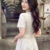Váy Thiết Kế MDU6063 Gấm Cao Cấp Kem Nhạt Vân Nổi, Thanh Nhã Và Quý Phái Đầy Khí Chất 12 photo 2026 07 25 16 23 49 Mdu Fashion