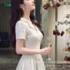 Váy Thiết Kế MDU6063 Gấm Cao Cấp Kem Nhạt Vân Nổi, Thanh Nhã Và Quý Phái Đầy Khí Chất 11 photo 2026 07 25 16 32 23 Mdu Fashion