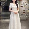 Váy Thiết Kế MDU6063 Gấm Cao Cấp Kem Nhạt Vân Nổi, Thanh Nhã Và Quý Phái Đầy Khí Chất 9 photo 2026 07 25 16 32 24 2 Mdu Fashion
