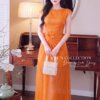 Váy Thiết Kế MDU6408 Tơ Óng Hàn Dáng Dài Màu Cam Ấm Áp, Thanh Lịch Và Nữ Tính 1 photo 2026 10 05 09 05 11 Mdu Fashion