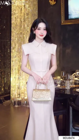 Alternative view of Váy Thiết Kế MDU6474 Gold Nhật Dáng Đuôi Cá Thanh Lịch, Sang Trọng