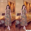Váy Thiết Kế MDU7127 Lụa Twist Satin Họa Tiết Hoa Xanh Rêu – Nâu Trầm, Sang Trọng Và Quý Phái 13 photo 2026 10 12 09 23 45 6 11zon Mdu Fashion