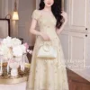 Váy Thiết Kế MDU6720 – Tuyn Thêu Họa Tiết Màu Kem, Dáng Xòe Công Chúa Duyên Dáng 2 vcsvfd 11zon Mdu Fashion